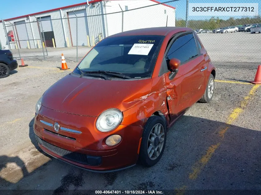 2012 Fiat 500 Pop VIN: 3C3CFFARXCT277312 Lot: 40647401