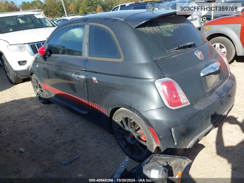 3C3CFFFH3CT359768 2012 Fiat 500 Abarth