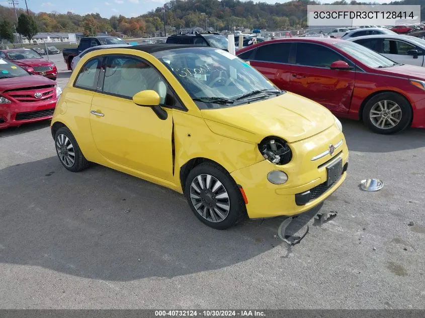 2012 Fiat 500 Pop VIN: 3C3CFFDR3CT128414 Lot: 40732124