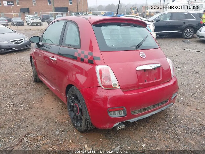 2012 Fiat 500 Sport VIN: 3C3CFFBRXCT110088 Lot: 40773554