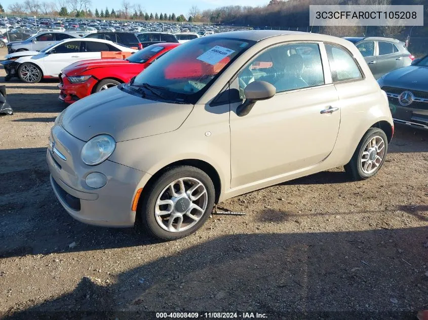 3C3CFFAR0CT105208 2012 Fiat 500 Pop