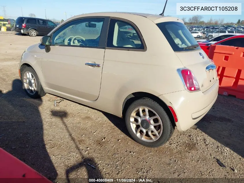 3C3CFFAR0CT105208 2012 Fiat 500 Pop