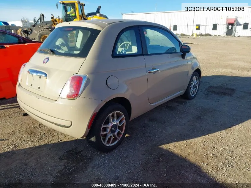 3C3CFFAR0CT105208 2012 Fiat 500 Pop