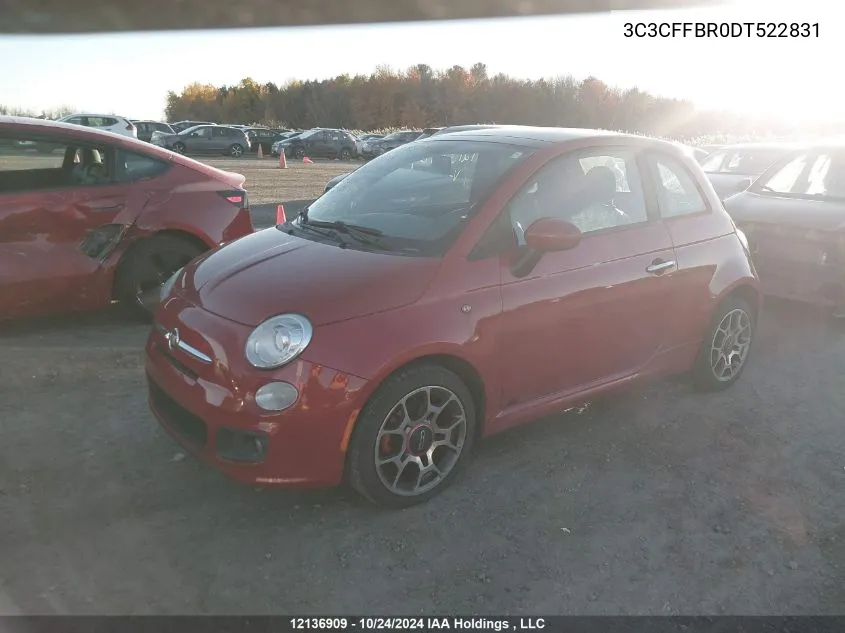 3C3CFFBR0DT522831 2013 Fiat 500 Sport