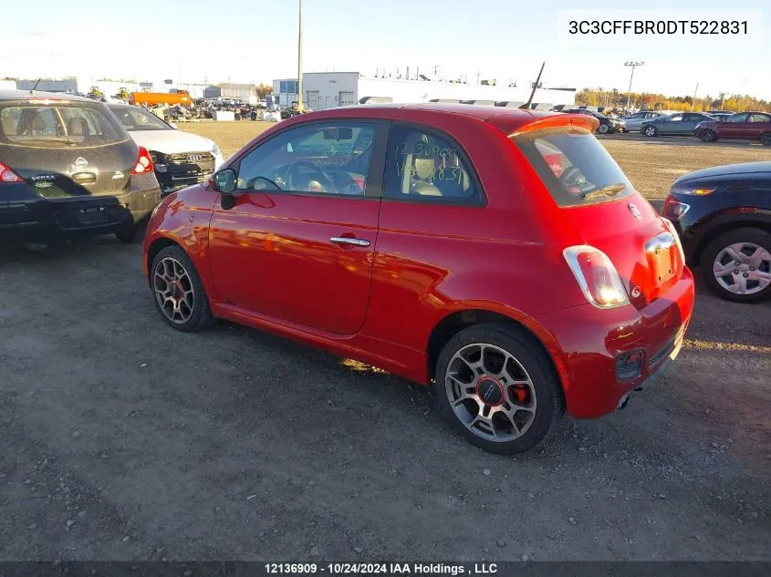 3C3CFFBR0DT522831 2013 Fiat 500 Sport