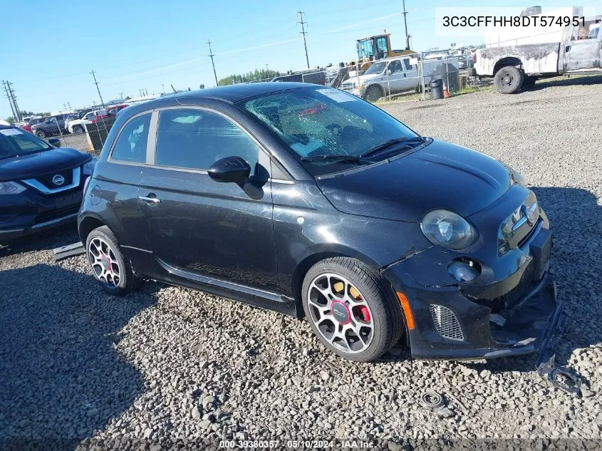 3C3CFFHH8DT574951 2013 Fiat 500 Turbo