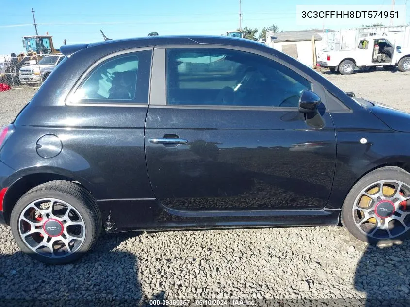 3C3CFFHH8DT574951 2013 Fiat 500 Turbo