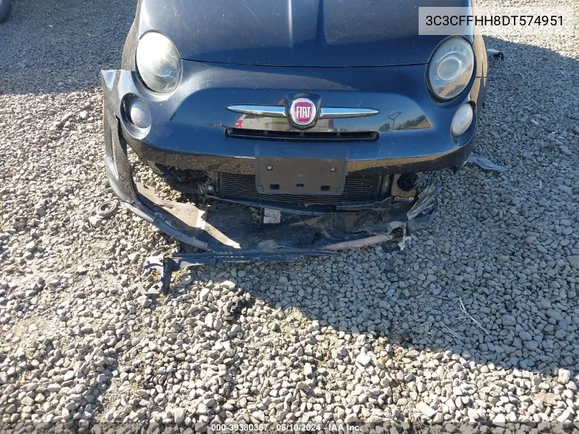 3C3CFFHH8DT574951 2013 Fiat 500 Turbo