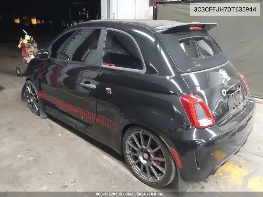 2013 Fiat 500C Abarth VIN: 3C3CFFJH7DT635944 Lot: 39728398