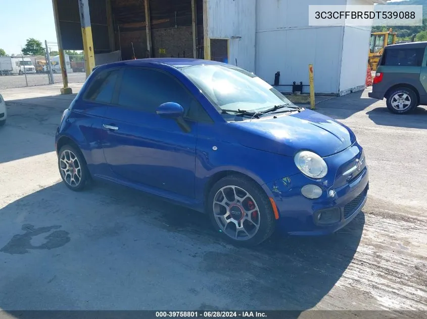 2013 Fiat 500 Sport VIN: 3C3CFFBR5DT539088 Lot: 39758801