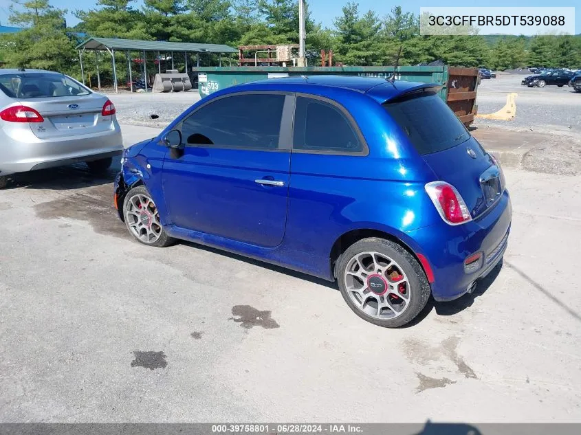 2013 Fiat 500 Sport VIN: 3C3CFFBR5DT539088 Lot: 39758801