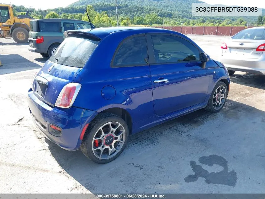 2013 Fiat 500 Sport VIN: 3C3CFFBR5DT539088 Lot: 39758801