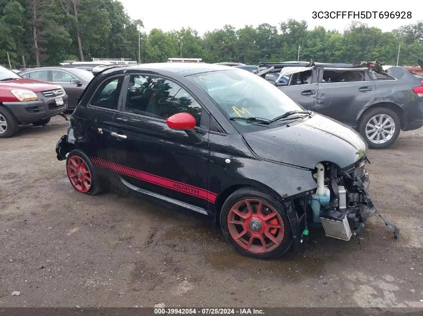 2013 Fiat 500 Abarth VIN: 3C3CFFFH5DT696928 Lot: 39942054