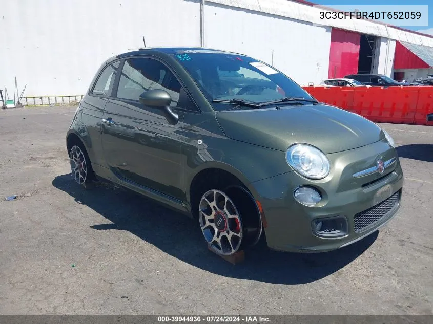 2013 Fiat 500 Sport VIN: 3C3CFFBR4DT652059 Lot: 39944936