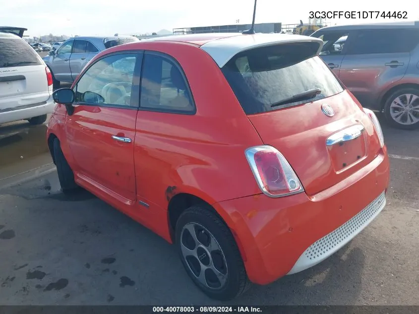 2013 Fiat 500E Battery Electric VIN: 3C3CFFGE1DT744462 Lot: 40078003