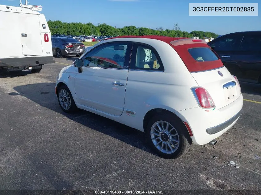 3C3CFFER2DT602885 2013 Fiat 500C Lounge