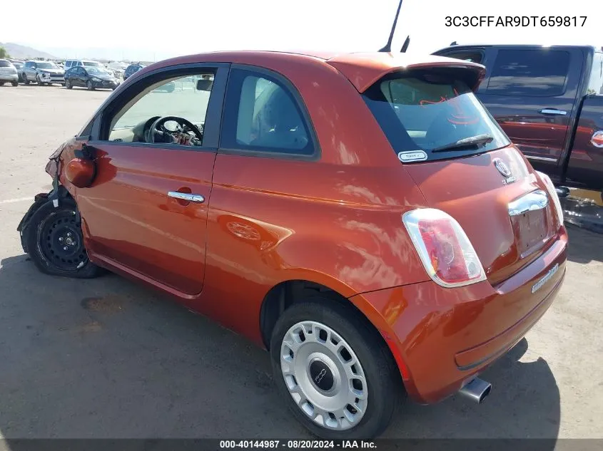 2013 Fiat 500 Pop VIN: 3C3CFFAR9DT659817 Lot: 40144987