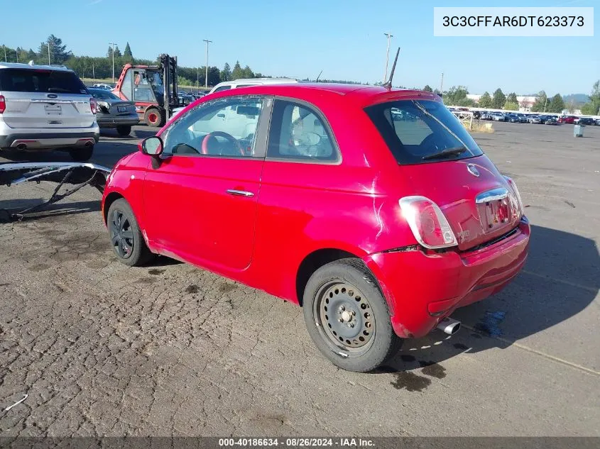 2013 Fiat 500 Pop VIN: 3C3CFFAR6DT623373 Lot: 40186634