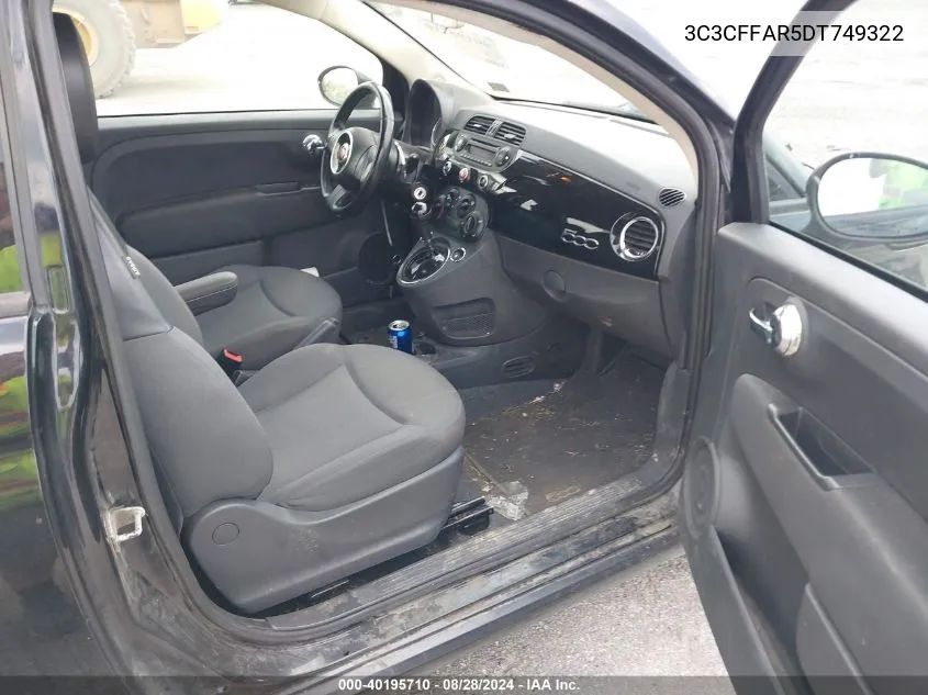 3C3CFFAR5DT749322 2013 Fiat 500 Pop