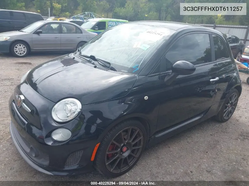 2013 Fiat 500 Abarth VIN: 3C3CFFFHXDT611257 Lot: 40225294