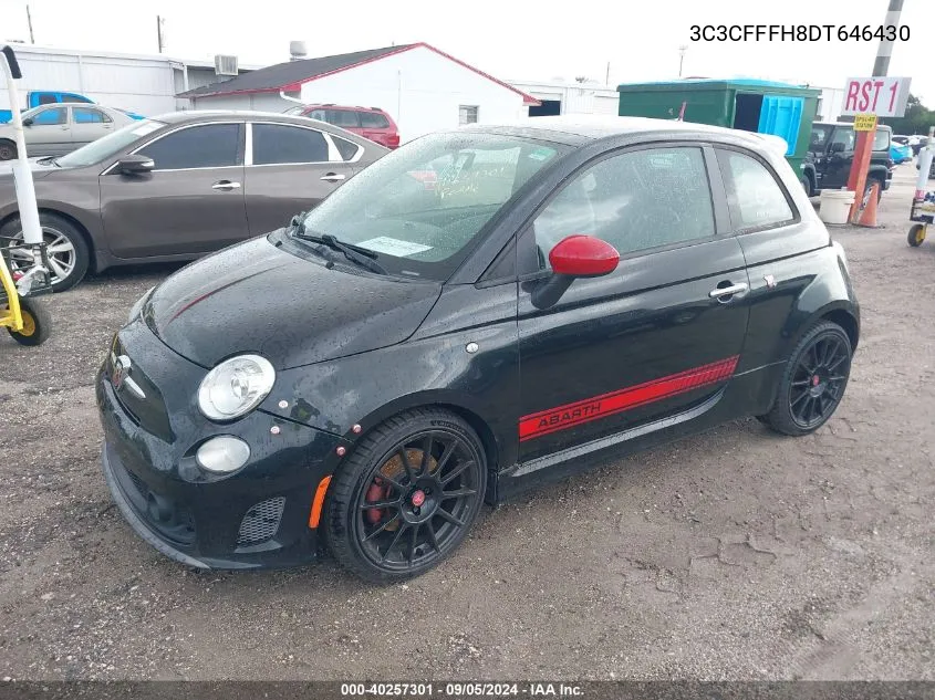 2013 Fiat 500 Abarth VIN: 3C3CFFFH8DT646430 Lot: 40257301