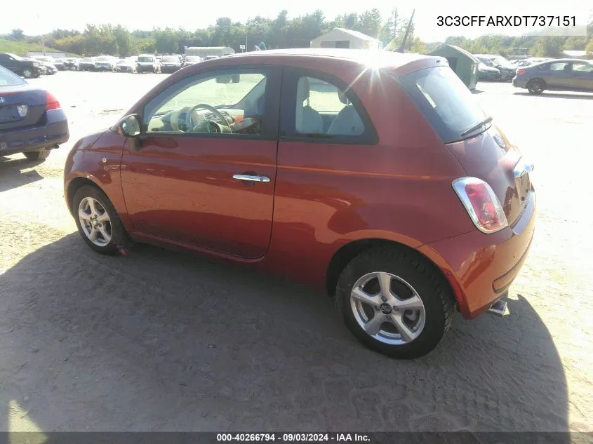 3C3CFFARXDT737151 2013 Fiat 500 Pop