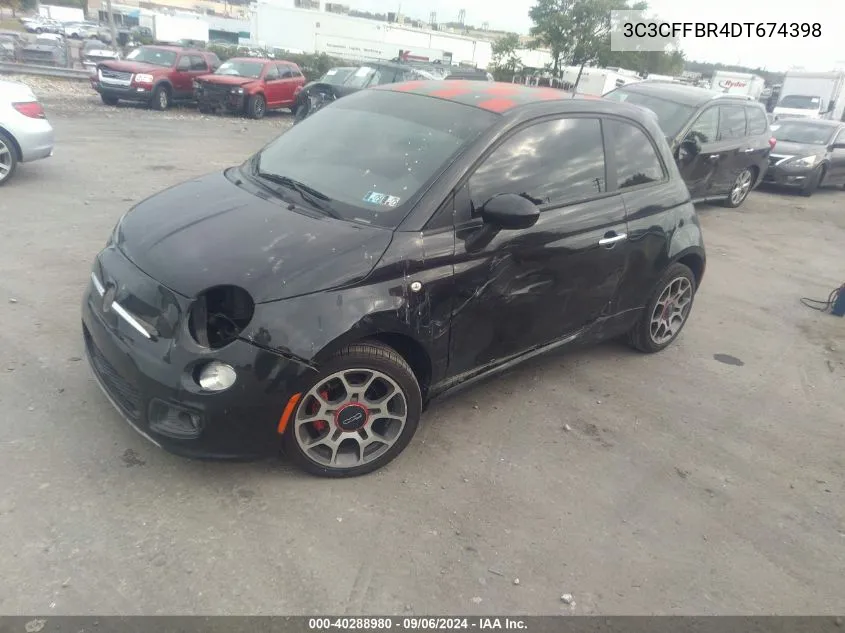 2013 Fiat 500 Sport VIN: 3C3CFFBR4DT674398 Lot: 40288980