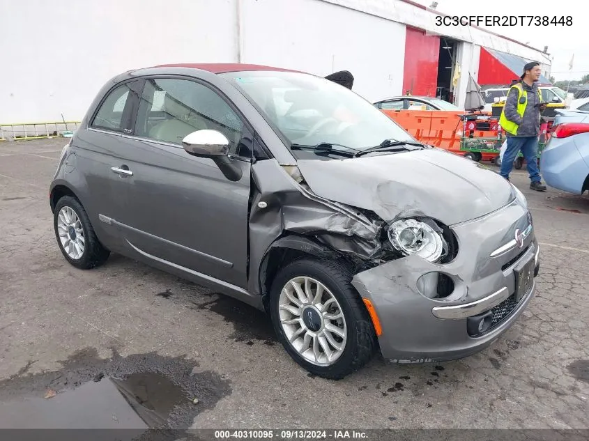 2013 Fiat 500C Lounge VIN: 3C3CFFER2DT738448 Lot: 40310095