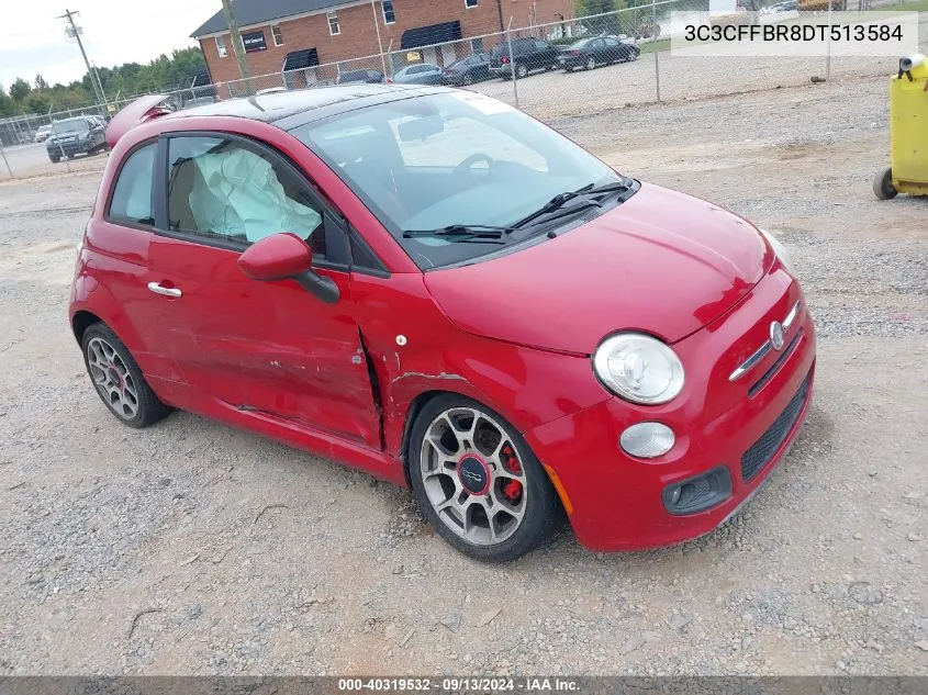 2013 Fiat 500 Sport VIN: 3C3CFFBR8DT513584 Lot: 40319532