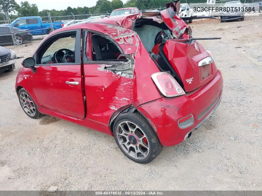 2013 Fiat 500 Sport VIN: 3C3CFFBR8DT513584 Lot: 40319532