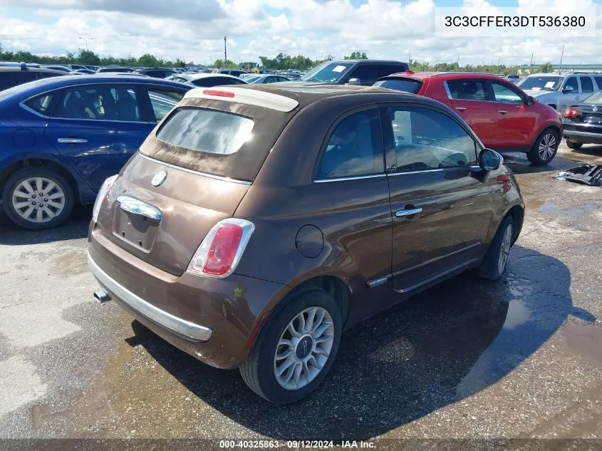 3C3CFFER3DT536380 2013 Fiat 500C Lounge