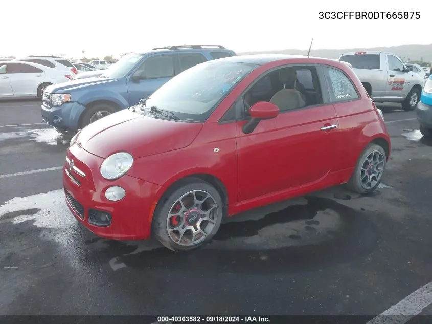 2013 Fiat 500 Sport VIN: 3C3CFFBR0DT665875 Lot: 40363582