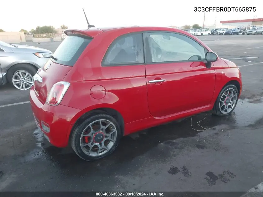 2013 Fiat 500 Sport VIN: 3C3CFFBR0DT665875 Lot: 40363582