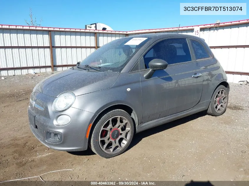 3C3CFFBR7DT513074 2013 Fiat 500 Sport