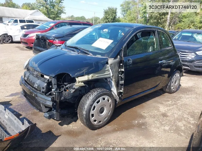 2013 Fiat 500 Pop VIN: 3C3CFFARXDT748120 Lot: 40471356