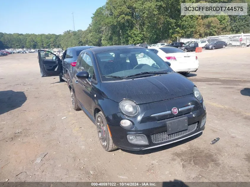 2013 Fiat 500 Sport Cattiva VIN: 3C3CFFBR0DT744575 Lot: 40597022