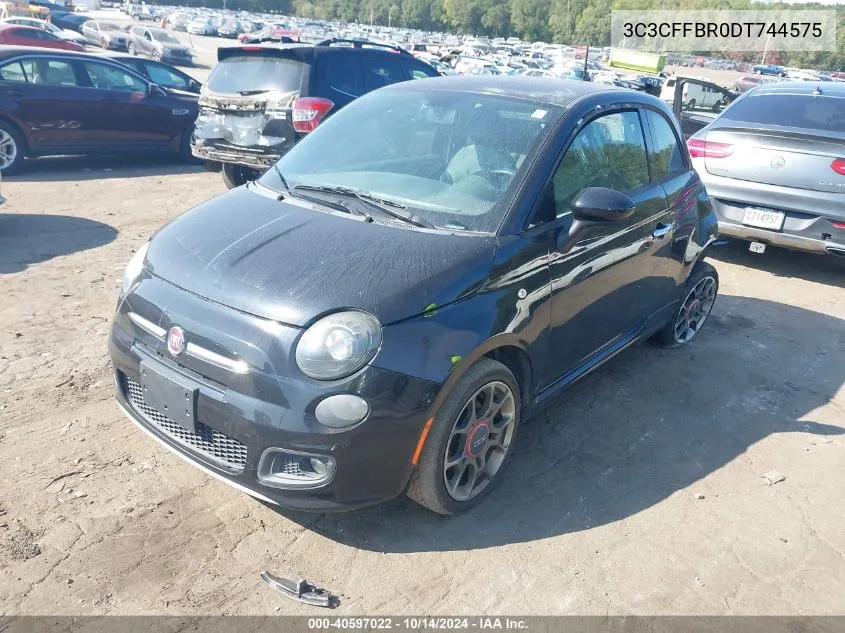 2013 Fiat 500 Sport Cattiva VIN: 3C3CFFBR0DT744575 Lot: 40597022