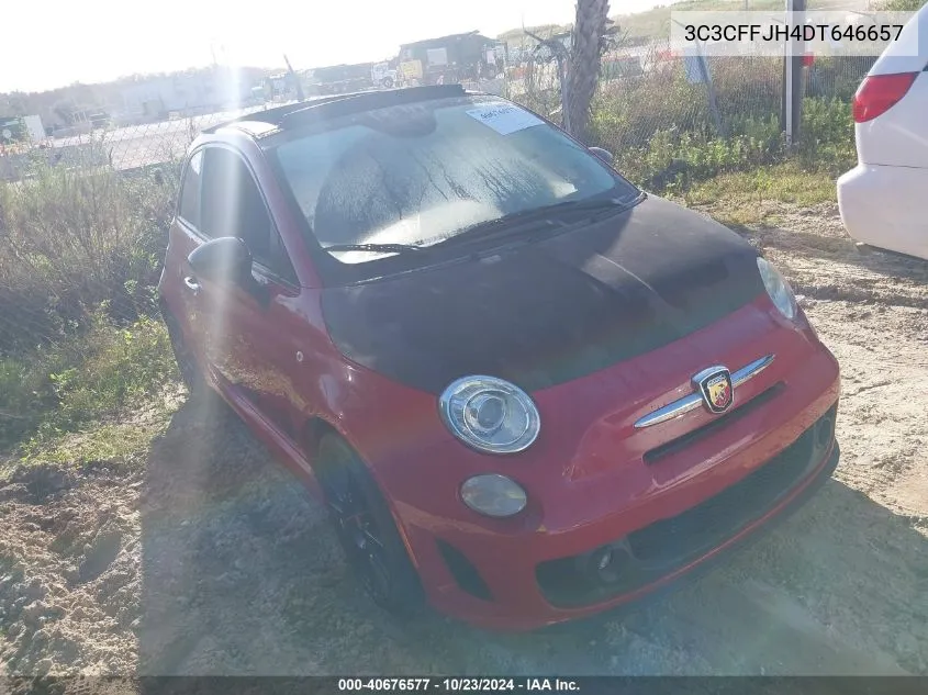 2013 Fiat 500C Abarth VIN: 3C3CFFJH4DT646657 Lot: 40676577