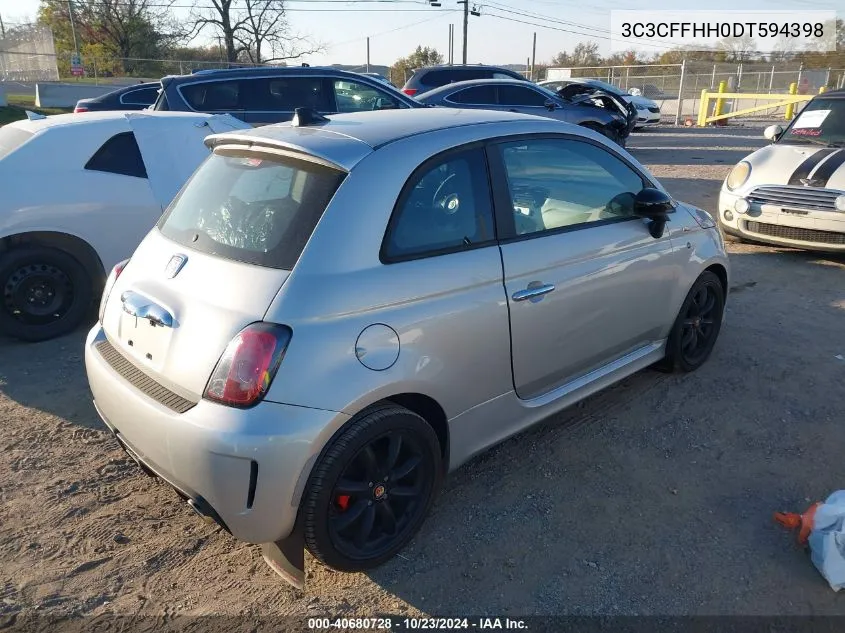 2013 Fiat 500 Turbo VIN: 3C3CFFHH0DT594398 Lot: 40680728