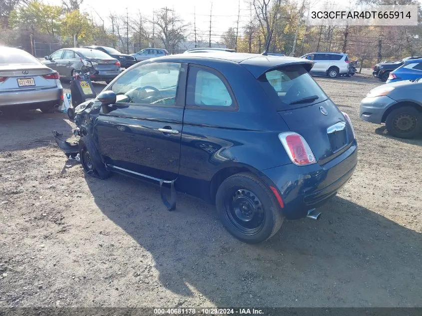 3C3CFFAR4DT665914 2013 Fiat 500 Pop