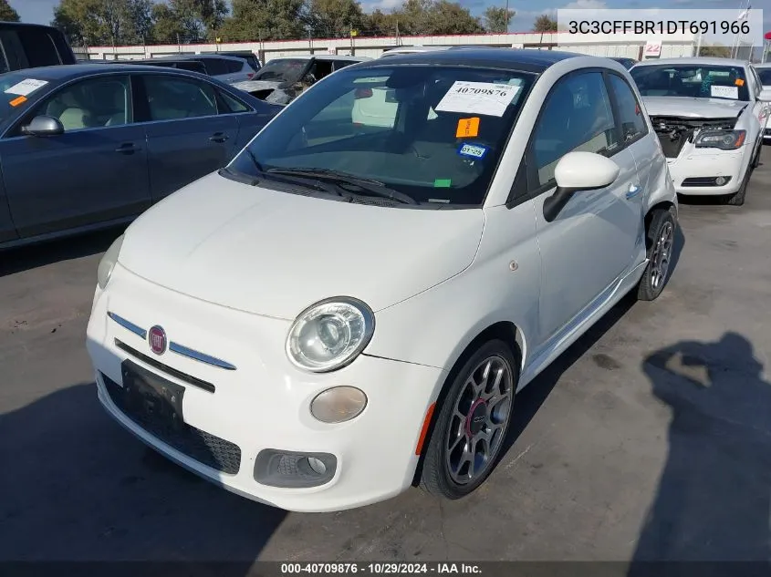 2013 Fiat 500 Sport VIN: 3C3CFFBR1DT691966 Lot: 40709876