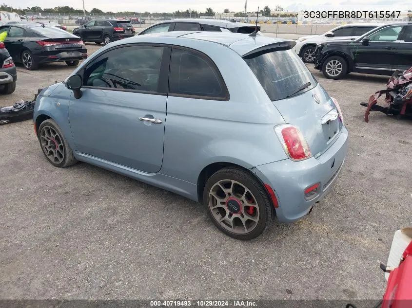 2013 Fiat 500 Sport VIN: 3C3CFFBR8DT615547 Lot: 40719493