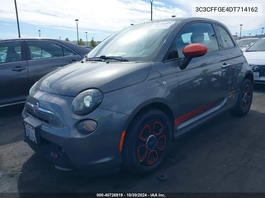 2013 Fiat 500E Battery Electric VIN: 3C3CFFGE4DT714162 Lot: 40726919