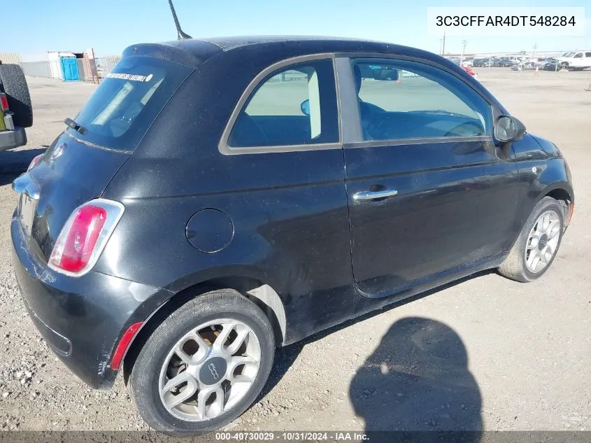 2013 Fiat 500 Pop VIN: 3C3CFFAR4DT548284 Lot: 40730029