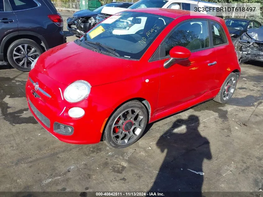 2013 Fiat 500 Sport VIN: 3C3CFFBR1DT618497 Lot: 40842511