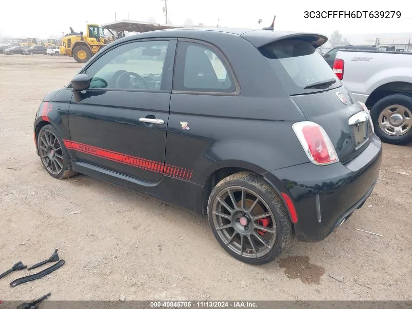 2013 Fiat 500 Abarth VIN: 3C3CFFFH6DT639279 Lot: 40845705