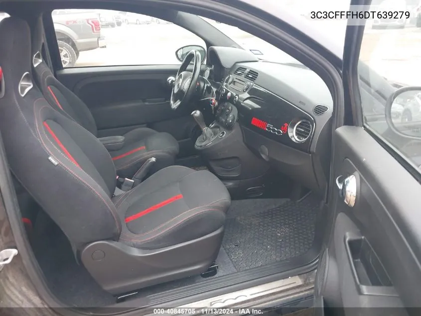 2013 Fiat 500 Abarth VIN: 3C3CFFFH6DT639279 Lot: 40845705