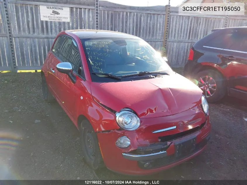 2014 Fiat 500 Lounge VIN: 3C3CFFCR1ET195050 Lot: 12116022