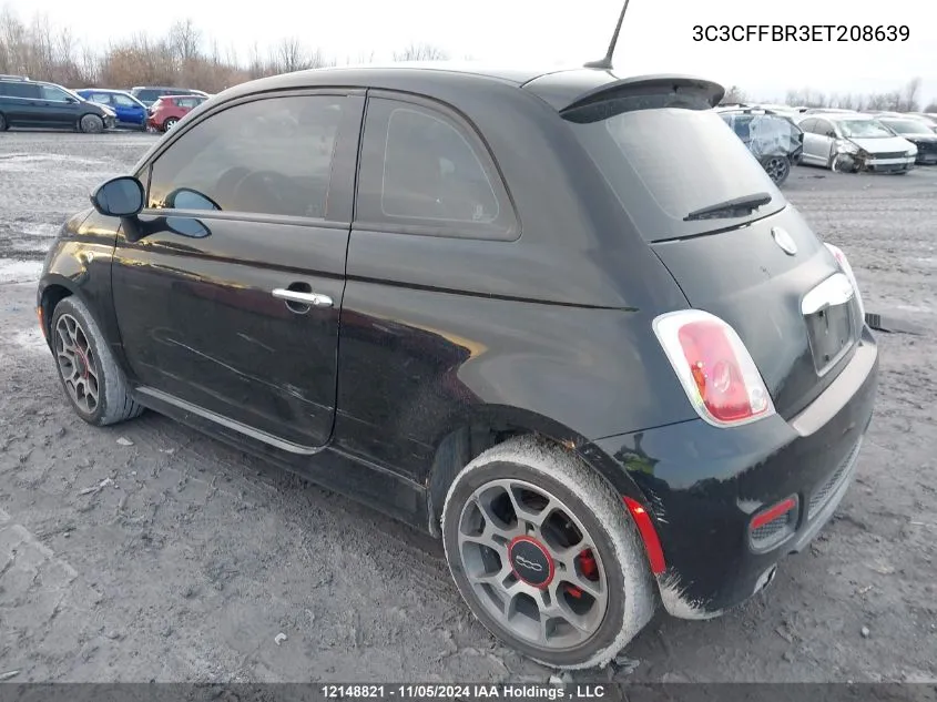 2014 Fiat 500 Sport VIN: 3C3CFFBR3ET208639 Lot: 12148821