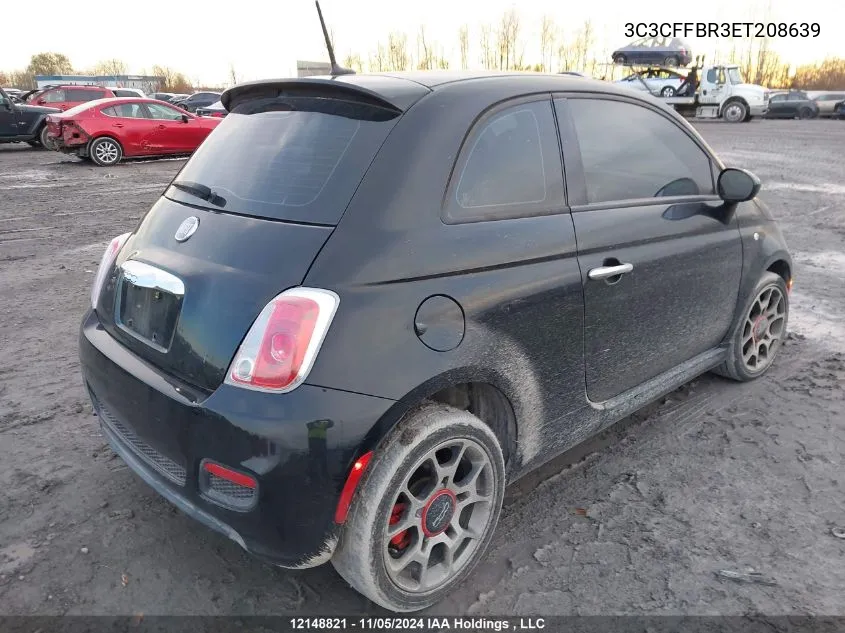 2014 Fiat 500 Sport VIN: 3C3CFFBR3ET208639 Lot: 12148821